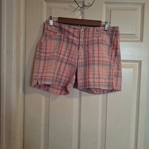 Lee mid-rise plaid shorts